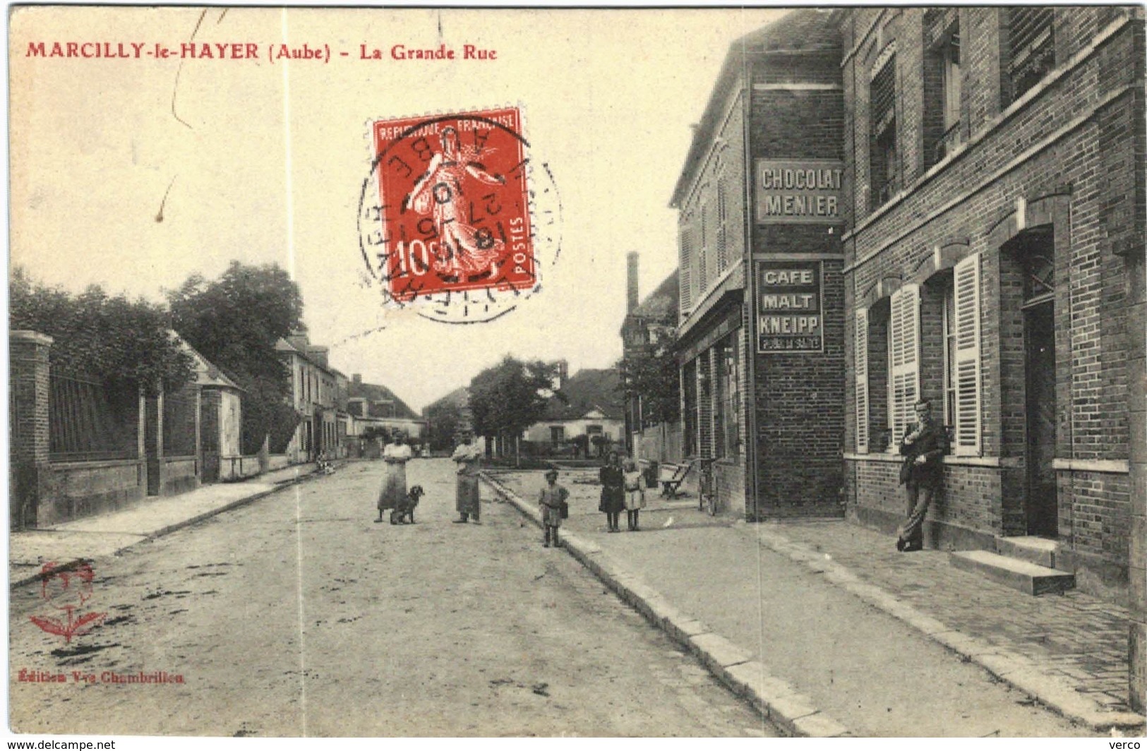 Carte Postale Ancienne De MARCILLY LE HAYER-La Grande Rue - Marcilly