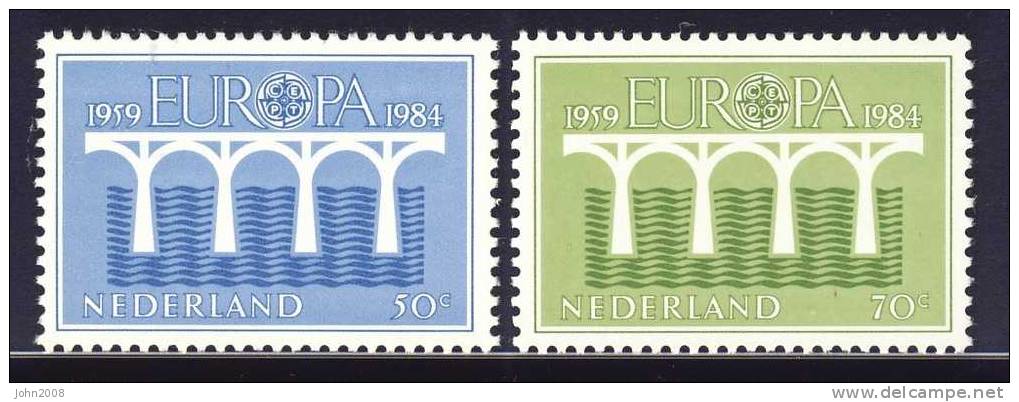 Niederlande / Netherlands 1984 : Mi 1251A/1252A *** - Europa / Europe - Nuevos