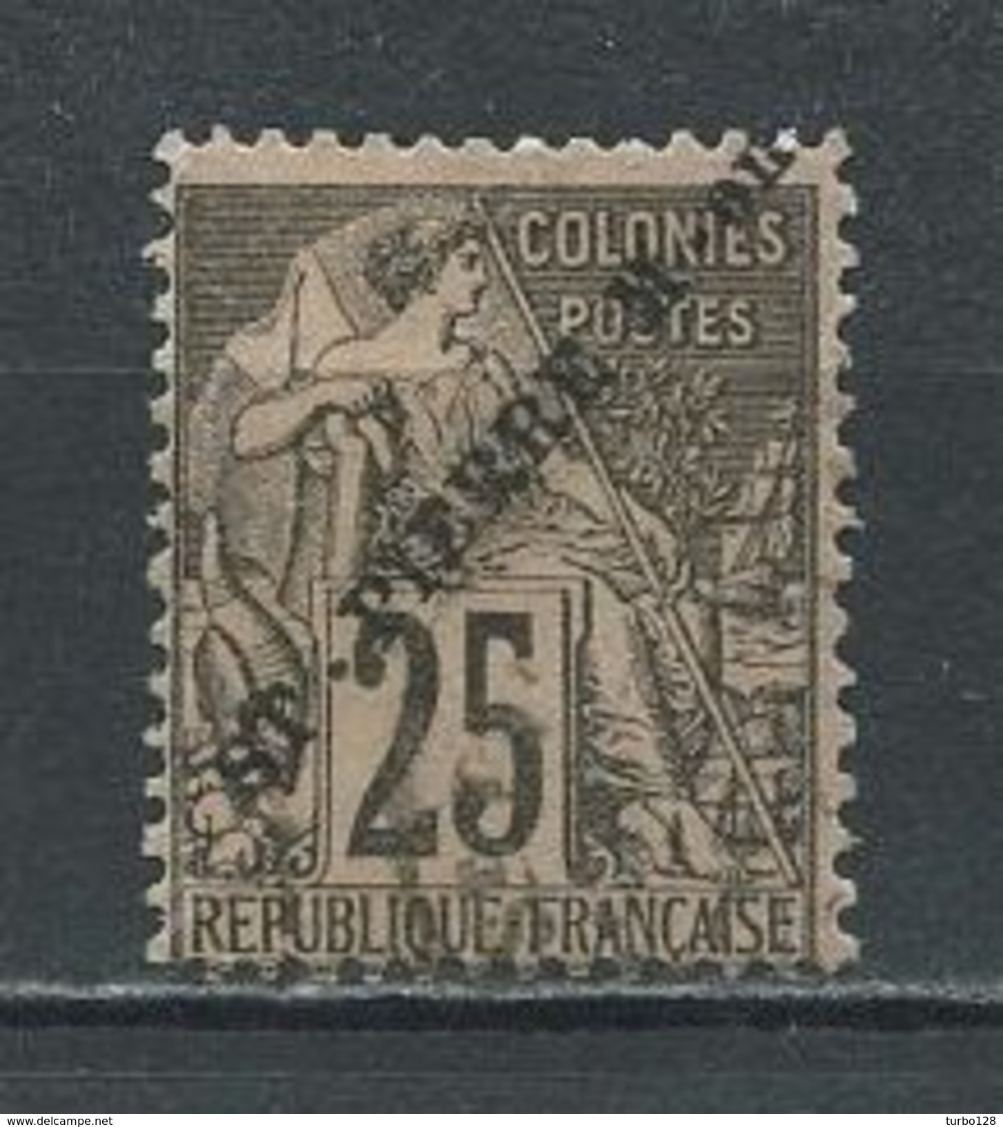 SPM MIQUELON 1891 N° 25 Oblitéré Used TTB  Cote 40 &euro; Type Alphée Dubois Des Colonies Françaises - Usados