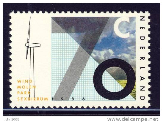 Niederlande / Netherlands 1986 : Mi 1287 *** - Windmolenpark Sexbierum - Nuevos