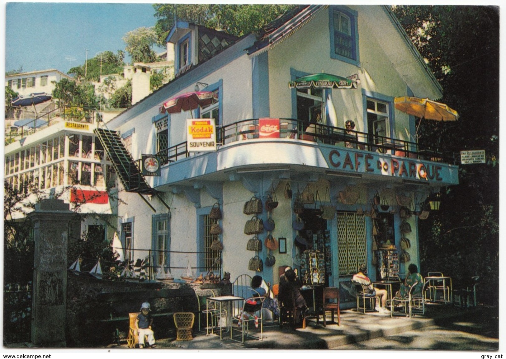 Cafe Do Parque, Monte, Bazar Famoso, Portugal, Used Postcard [19323] - Andere & Zonder Classificatie