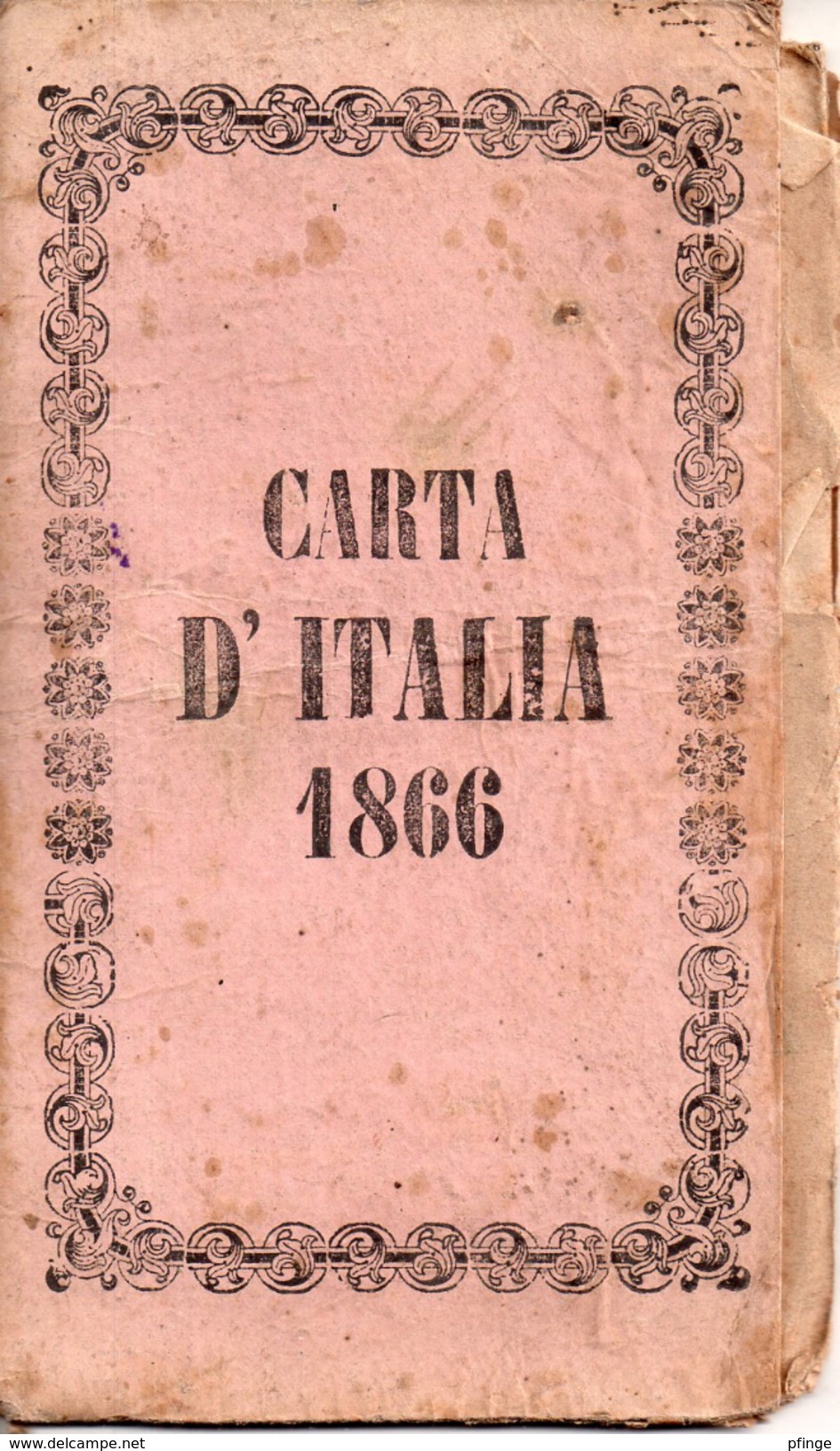 Carta D'Italia 1866 - Geographical Maps