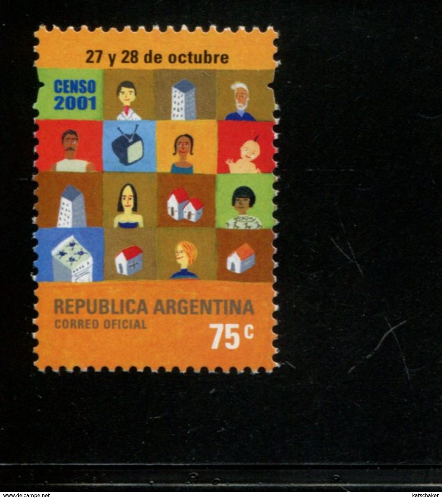 425147459 ARGENTINIE DB 2001 POSTFRIS MINTNEVER HINGED POSTFRIS NEUF YVERT 2250 - Unused Stamps