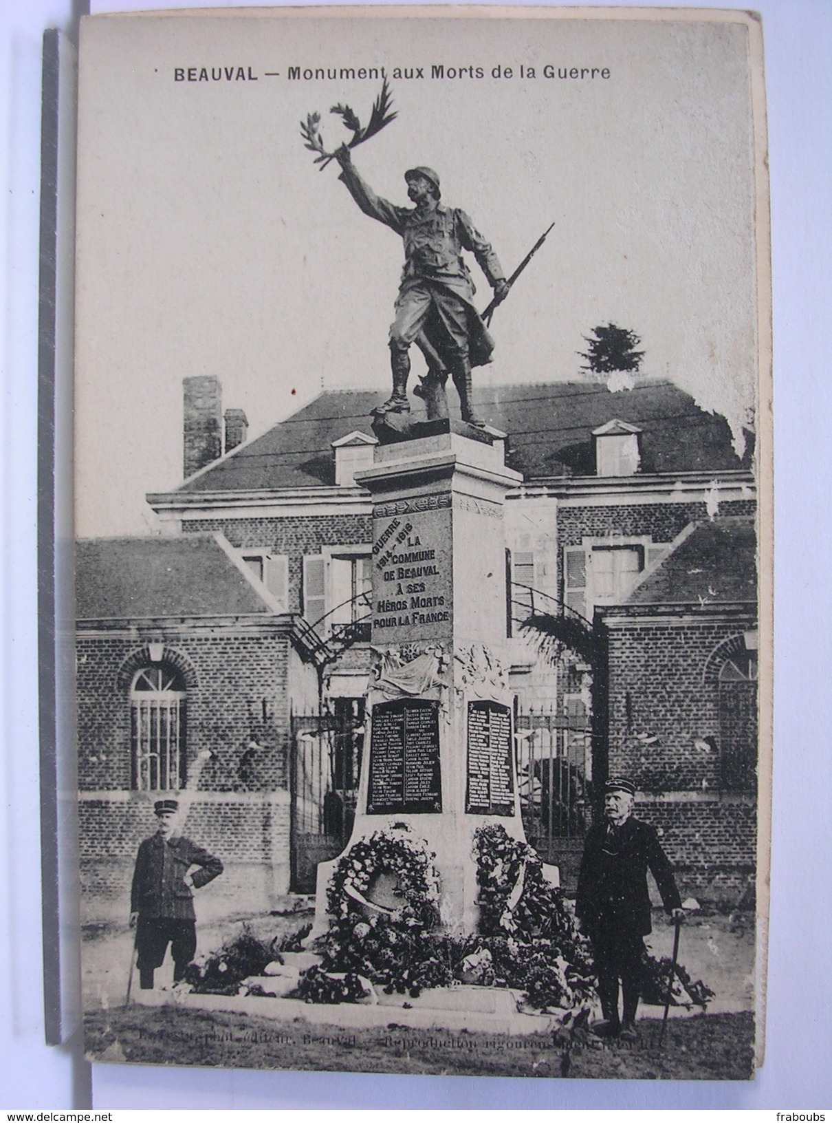 80 - BEAUVAL - MONUMENT AUX MORTS DE LA GUERRE - ANIMEE - Beauval