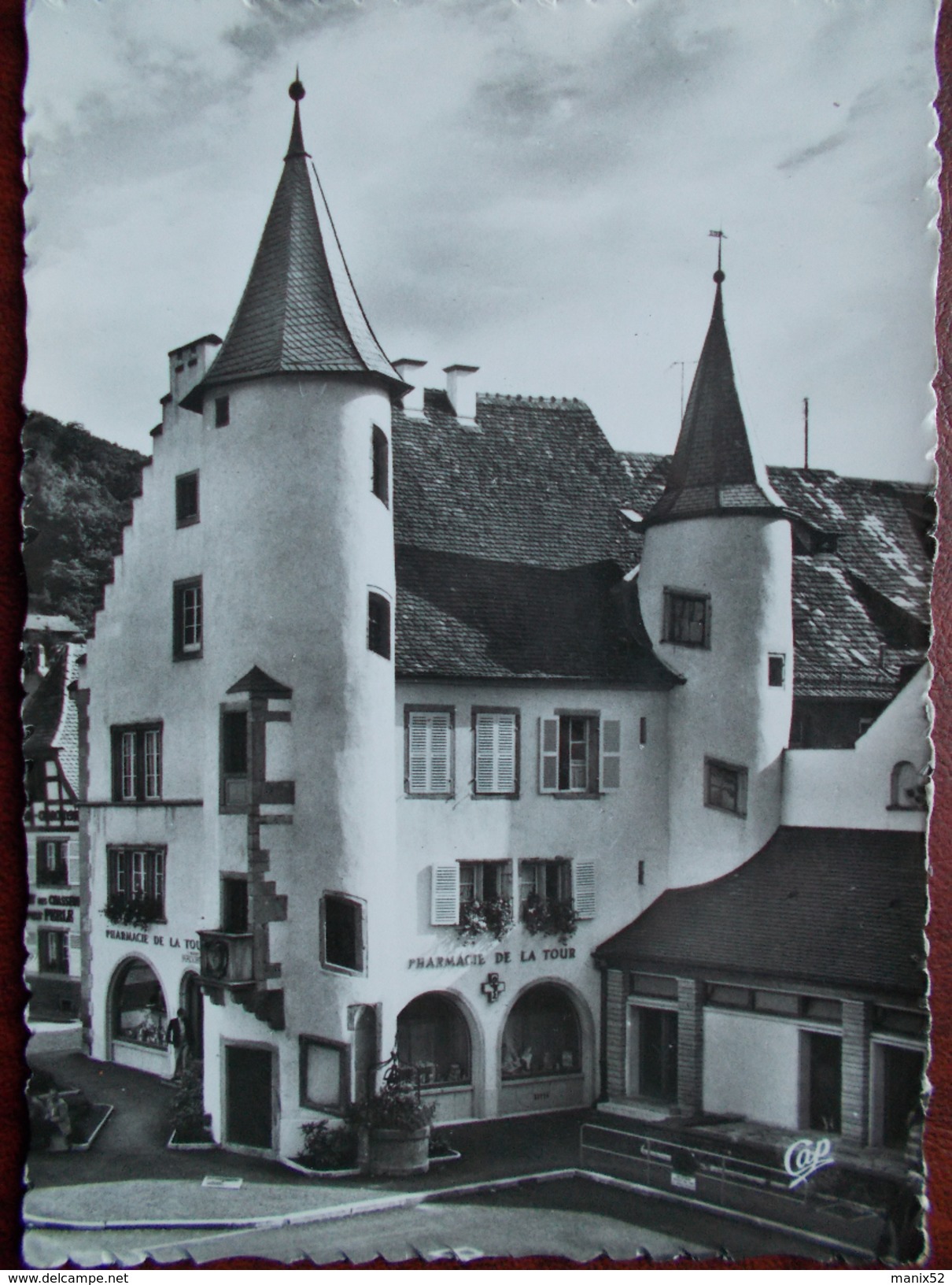 68 - SAINTE-MARIE Aux MINES - Ancienne Mairie Et Syndicat D'initiative. (Pharmacie De La Tour) CPSM - Sainte-Marie-aux-Mines