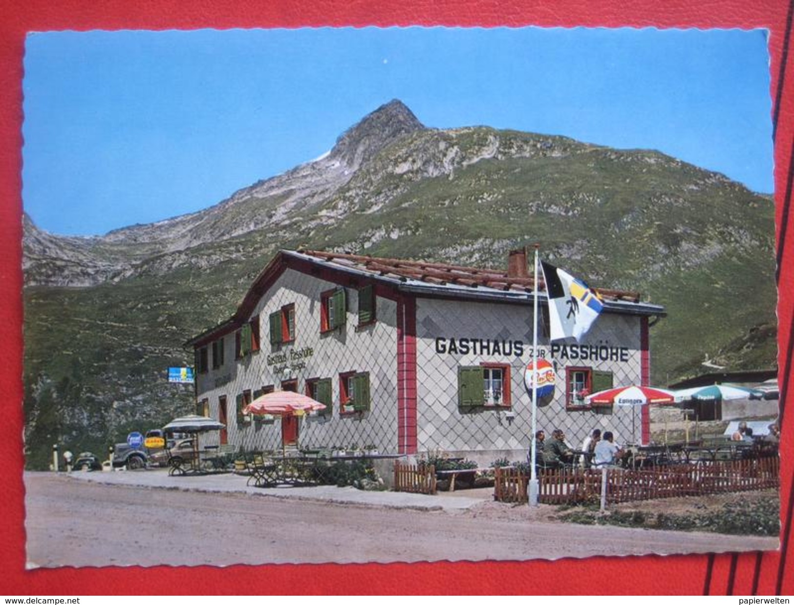 Tujetsch (GR)  - Oberalppass: Gasthaus Passhöhe Mit Piz Tiarms - Tujetsch