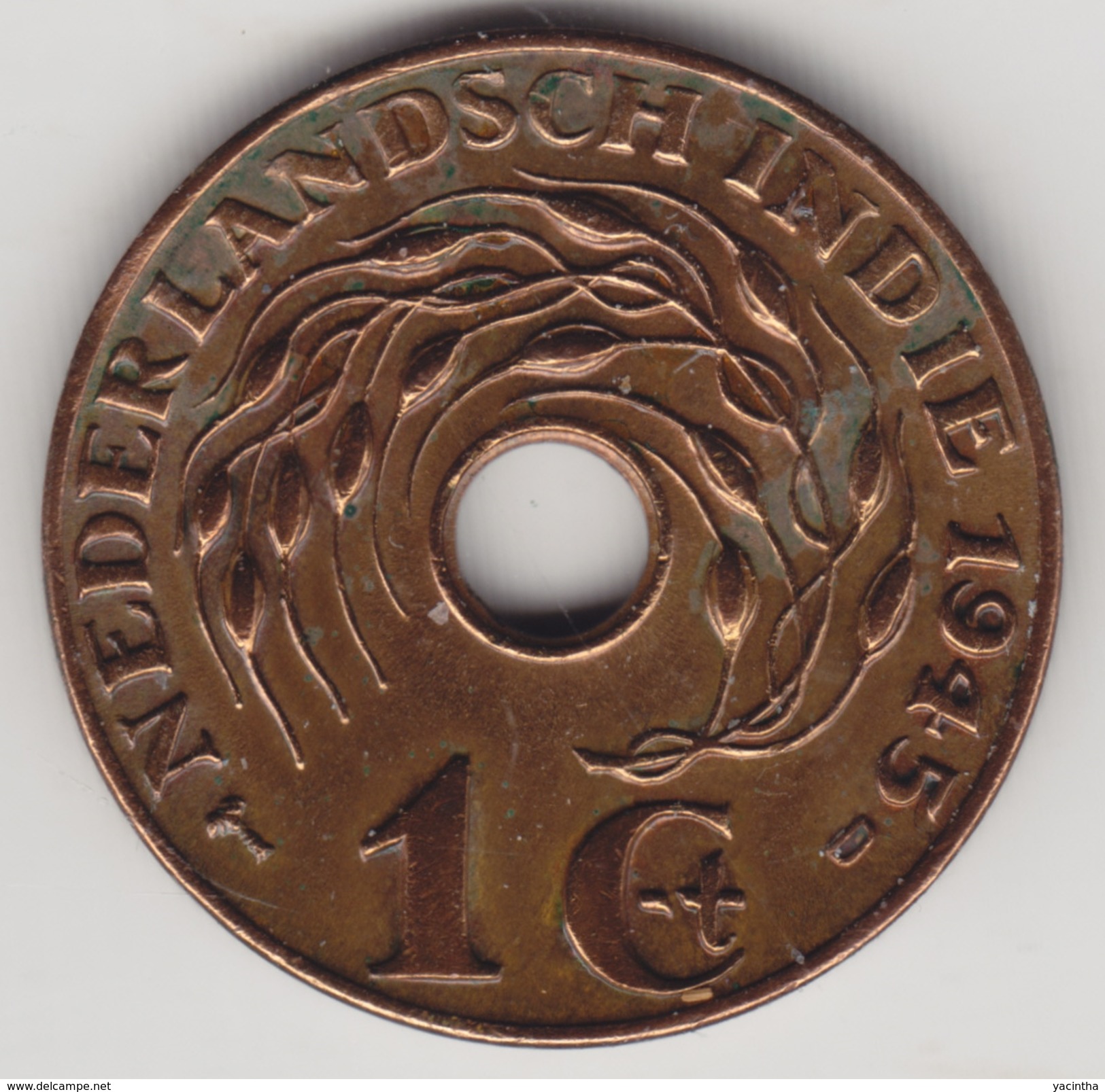 @Y@    Nederlands Indië   1 Cent  1945   (4512) - Nederlands-Indië