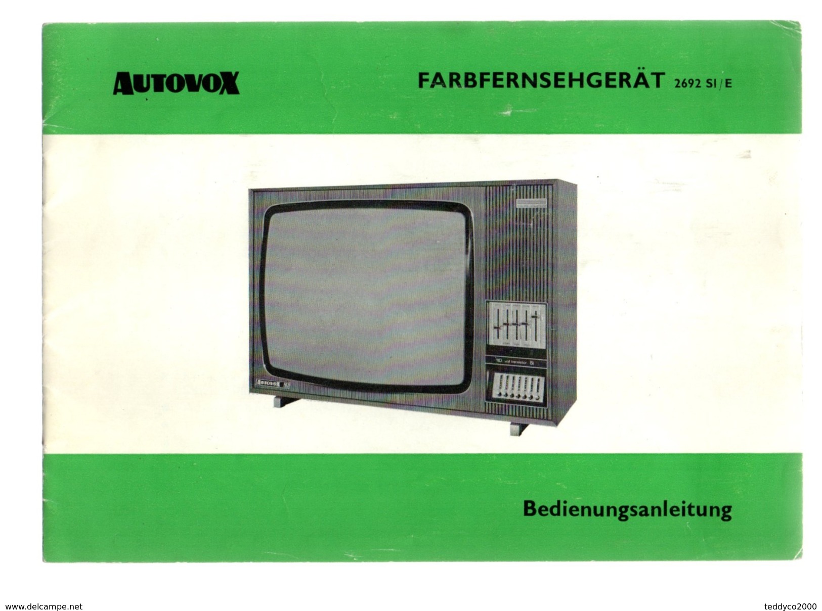 AUTOVOX FARBFERNSEHGERAT 2692 SI/E - Autres Formats