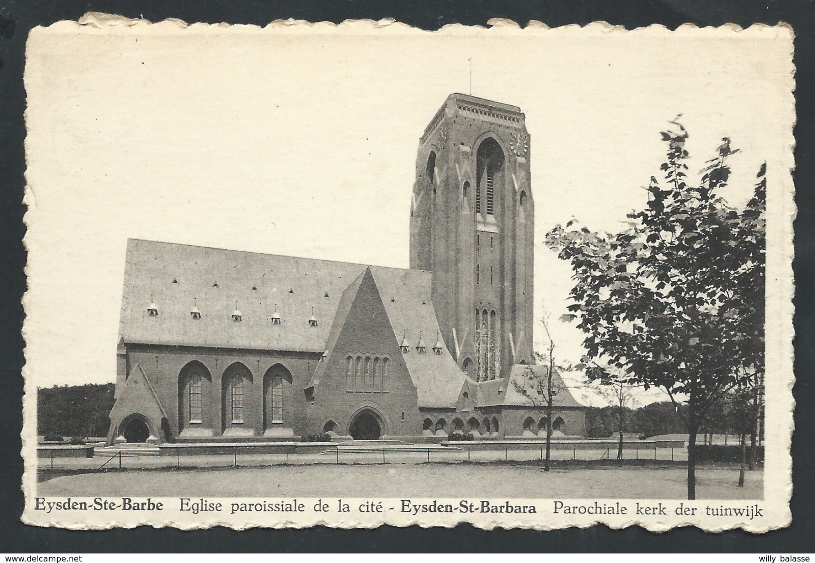 +++ CPA - EISDEN - EYSDEN STE BARBE - Eglise Paroissiale De La Cité - Kerk   // - Maasmechelen