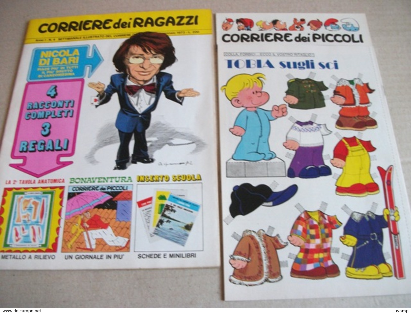 CORRIERE DEI RAGAZZI N. 4  ANNO 1 DEL 23  GENNAIO 1972 + CORRIERE DEI PICCOLI ( CART 64) - Corriere Dei Piccoli