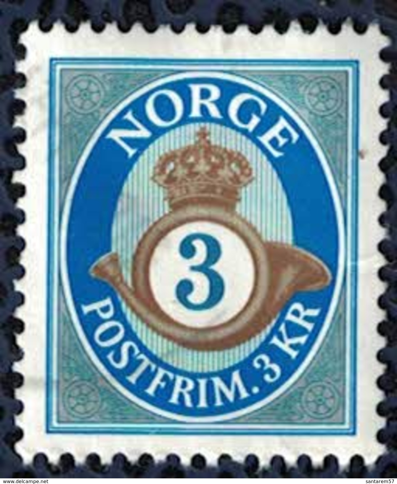Norvège 2005 Oblitéré Used Postfrim 3 Kr Corne Postale SU - Used Stamps