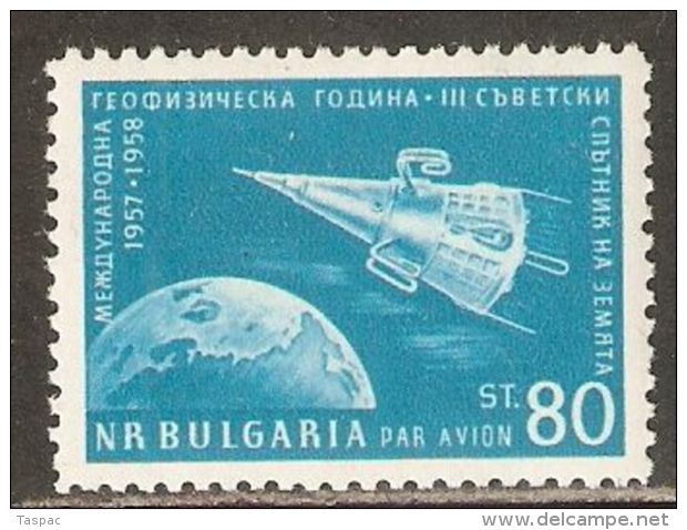 Bulgaria 1958 Mi# 1094 A ** MNH - International Geophysical Year / Sputnik 3 / Space - Europe