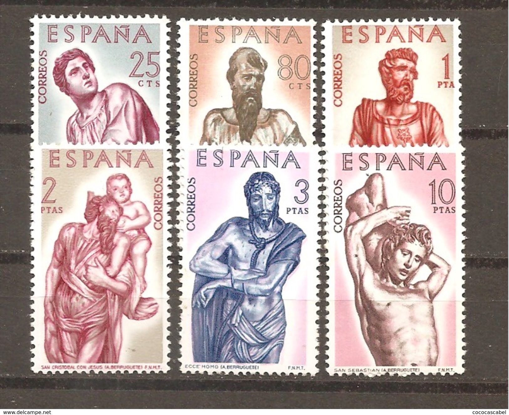 España/Spain-(MNH/**) - Edifil  1438-43 - Yvert  1103-08 - Nuevos