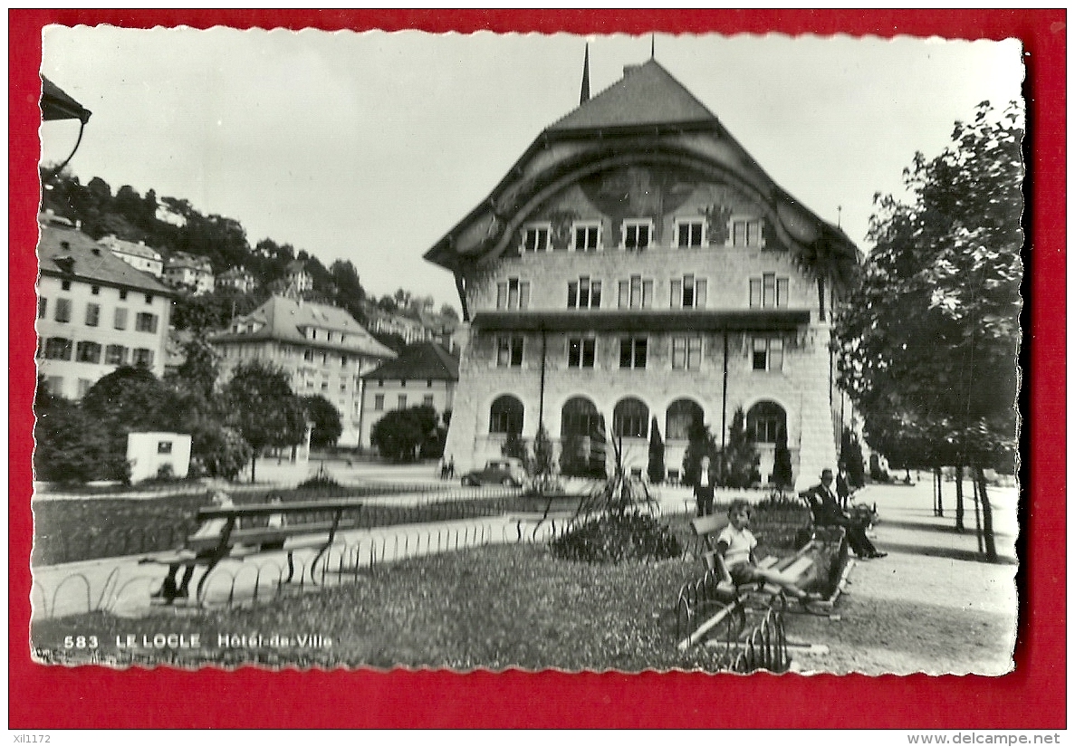 PRQ-06 Le Locle . Hôtel De Ville, ANIME. Circulé - Le Locle