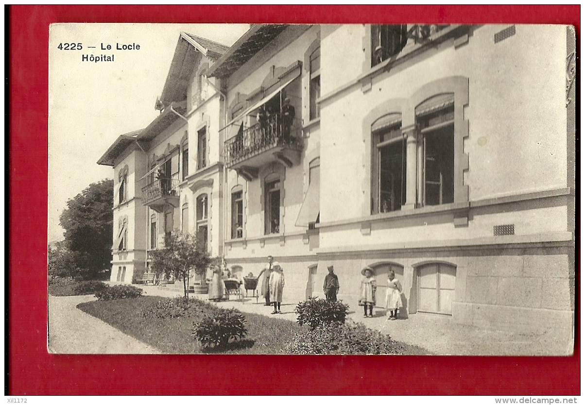 PRQ-08 Le Locle . Hôpital, ANIME. Non Circulé - Le Locle