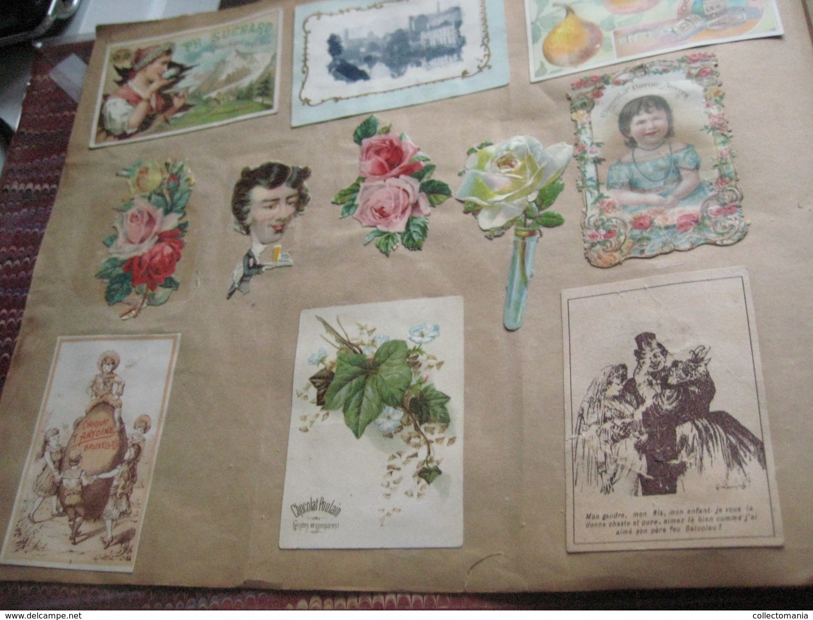 eAlbum around 1890, 100rds litho advertising cards, some compl. sets, hundreds of trade cards : Hunley & Palmer, Suchard