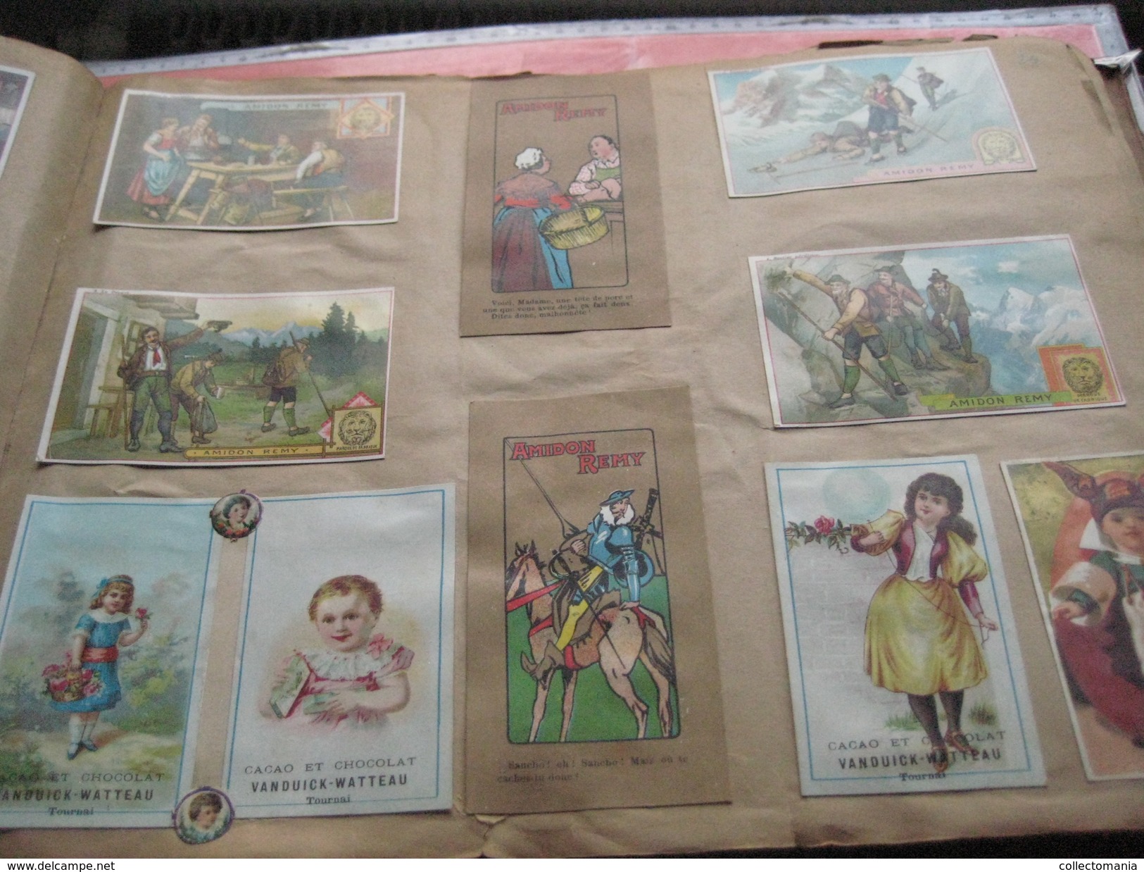 eAlbum around 1890, 100rds litho advertising cards, some compl. sets, hundreds of trade cards : Hunley & Palmer, Suchard