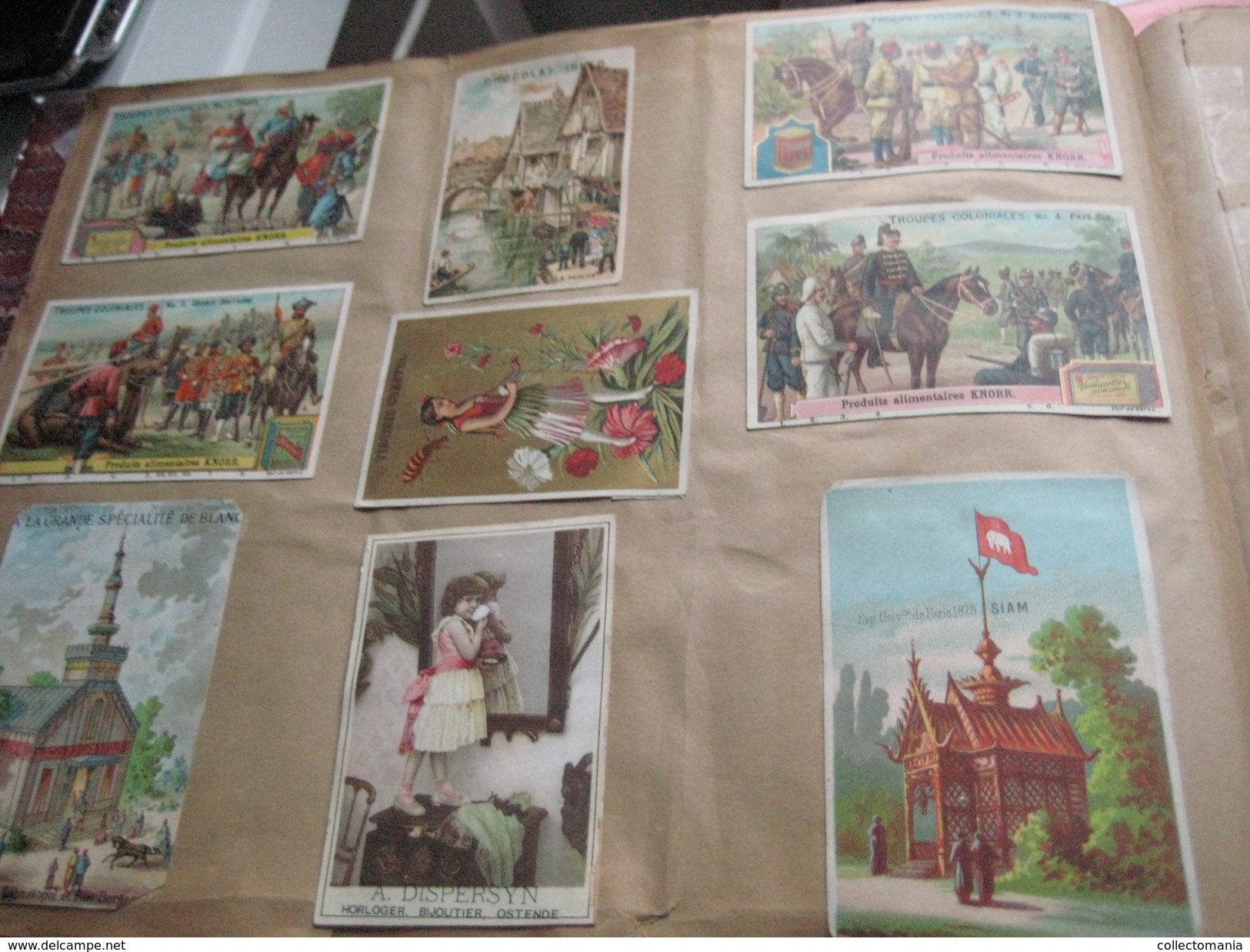 eAlbum around 1890, 100rds litho advertising cards, some compl. sets, hundreds of trade cards : Hunley & Palmer, Suchard