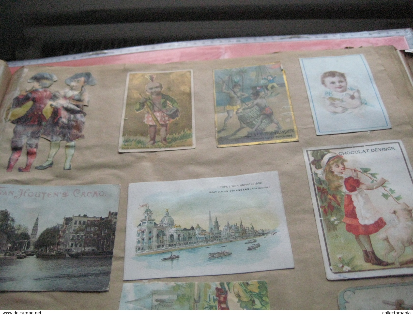 eAlbum around 1890, 100rds litho advertising cards, some compl. sets, hundreds of trade cards : Hunley & Palmer, Suchard