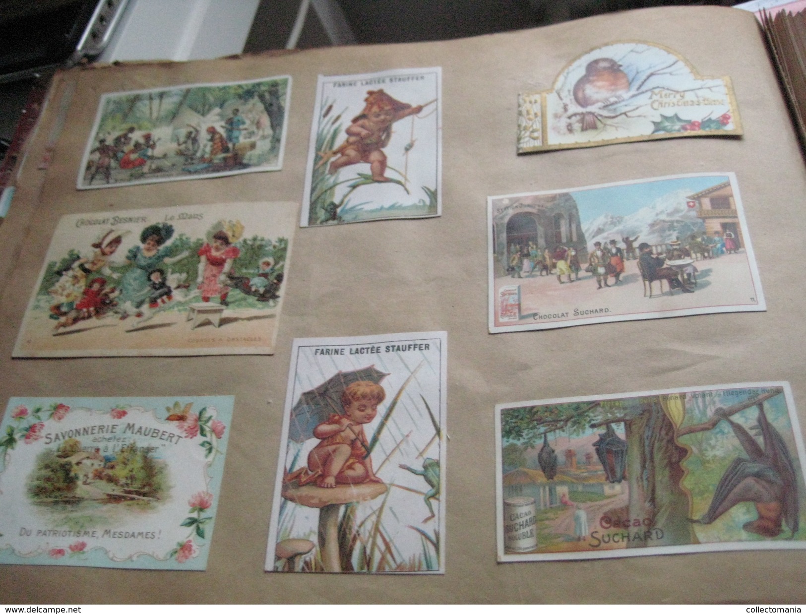 eAlbum around 1890, 100rds litho advertising cards, some compl. sets, hundreds of trade cards : Hunley & Palmer, Suchard