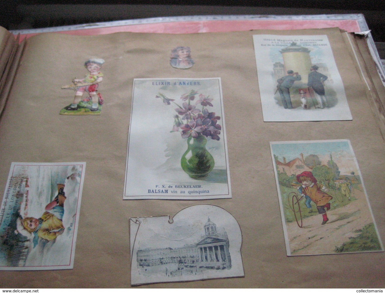 eAlbum around 1890, 100rds litho advertising cards, some compl. sets, hundreds of trade cards : Hunley & Palmer, Suchard