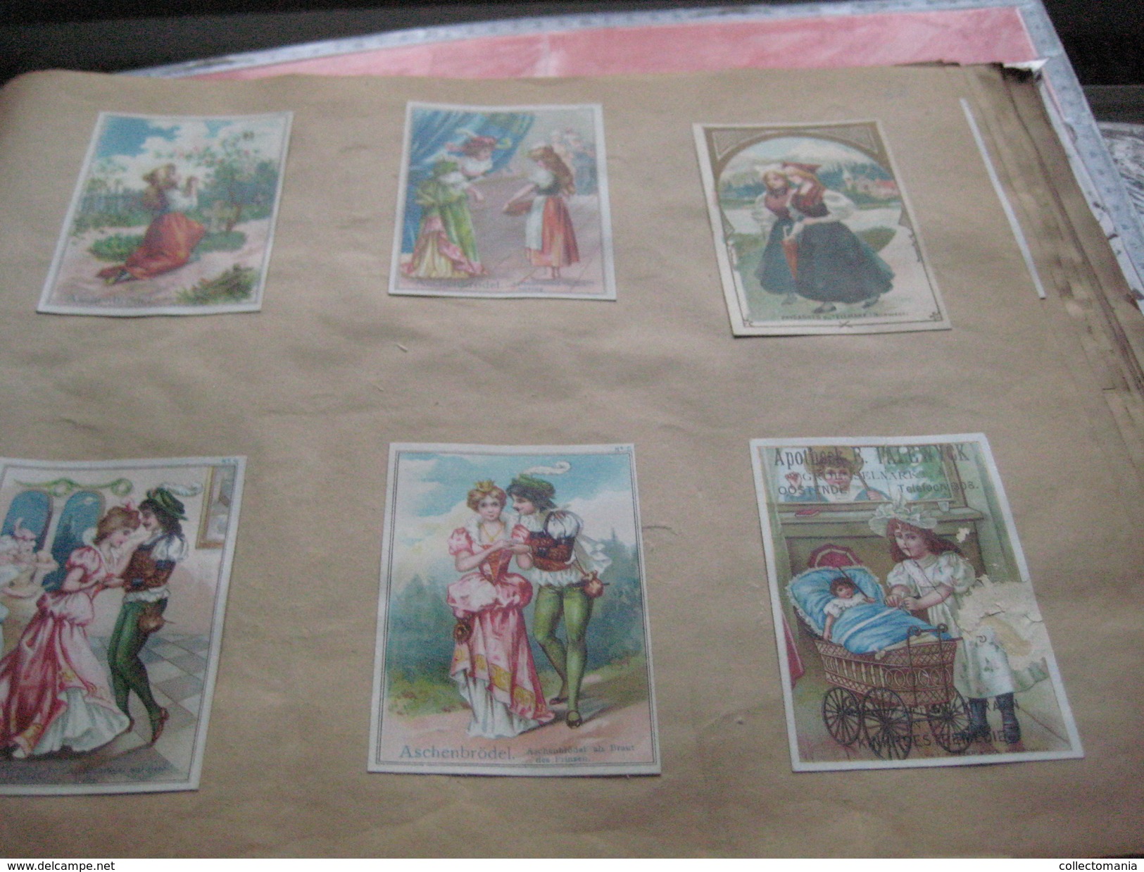 eAlbum around 1890, 100rds litho advertising cards, some compl. sets, hundreds of trade cards : Hunley & Palmer, Suchard