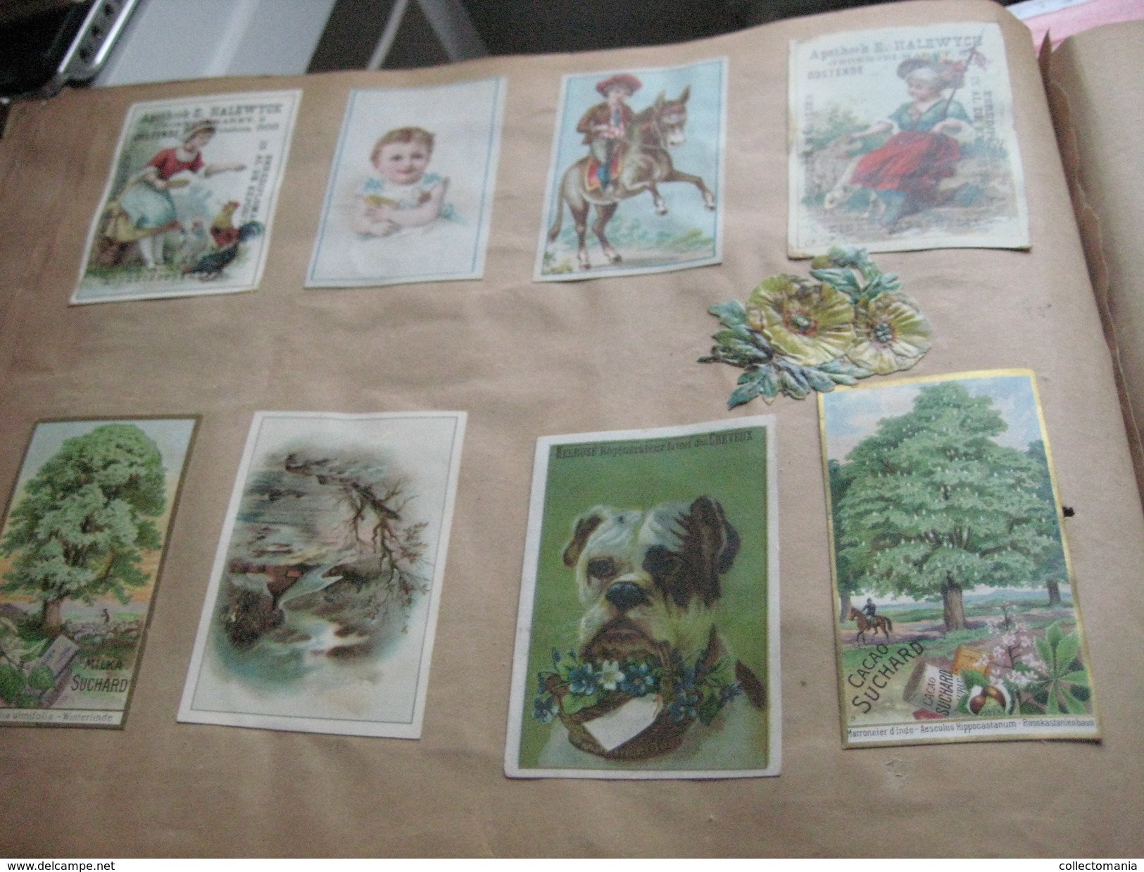 eAlbum around 1890, 100rds litho advertising cards, some compl. sets, hundreds of trade cards : Hunley & Palmer, Suchard