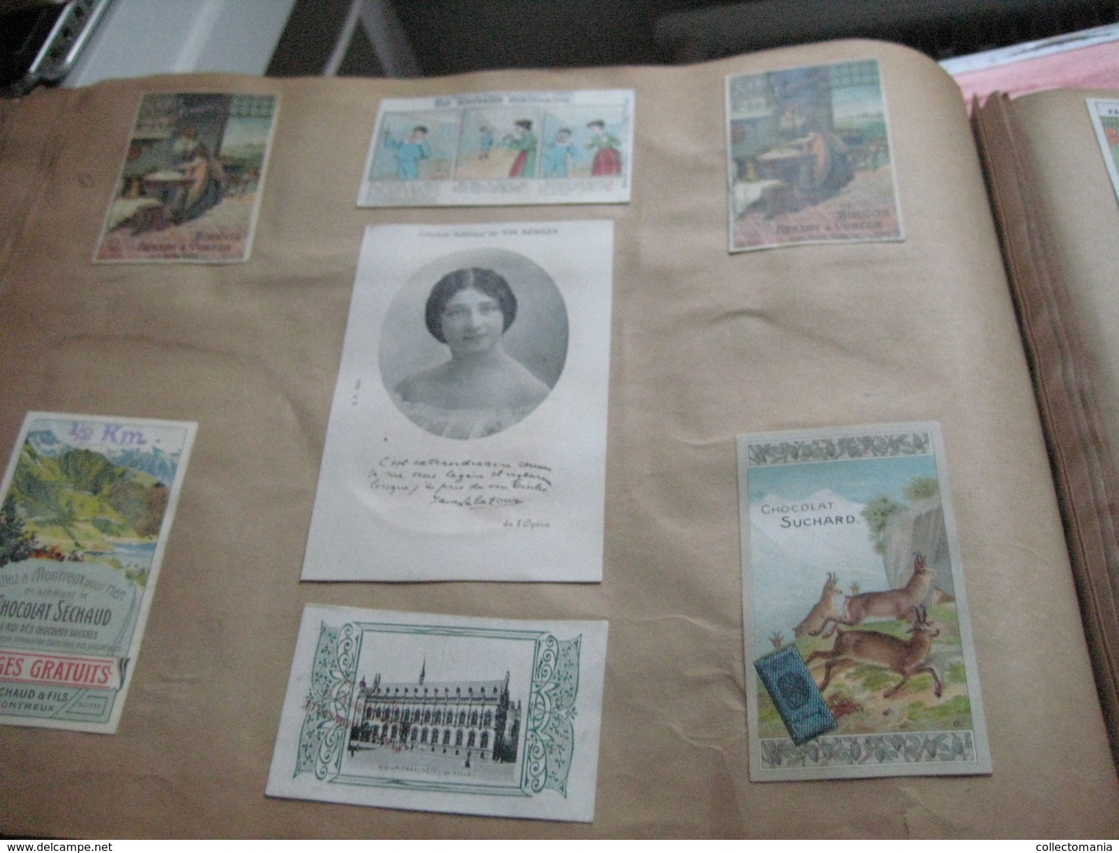 eAlbum around 1890, 100rds litho advertising cards, some compl. sets, hundreds of trade cards : Hunley & Palmer, Suchard