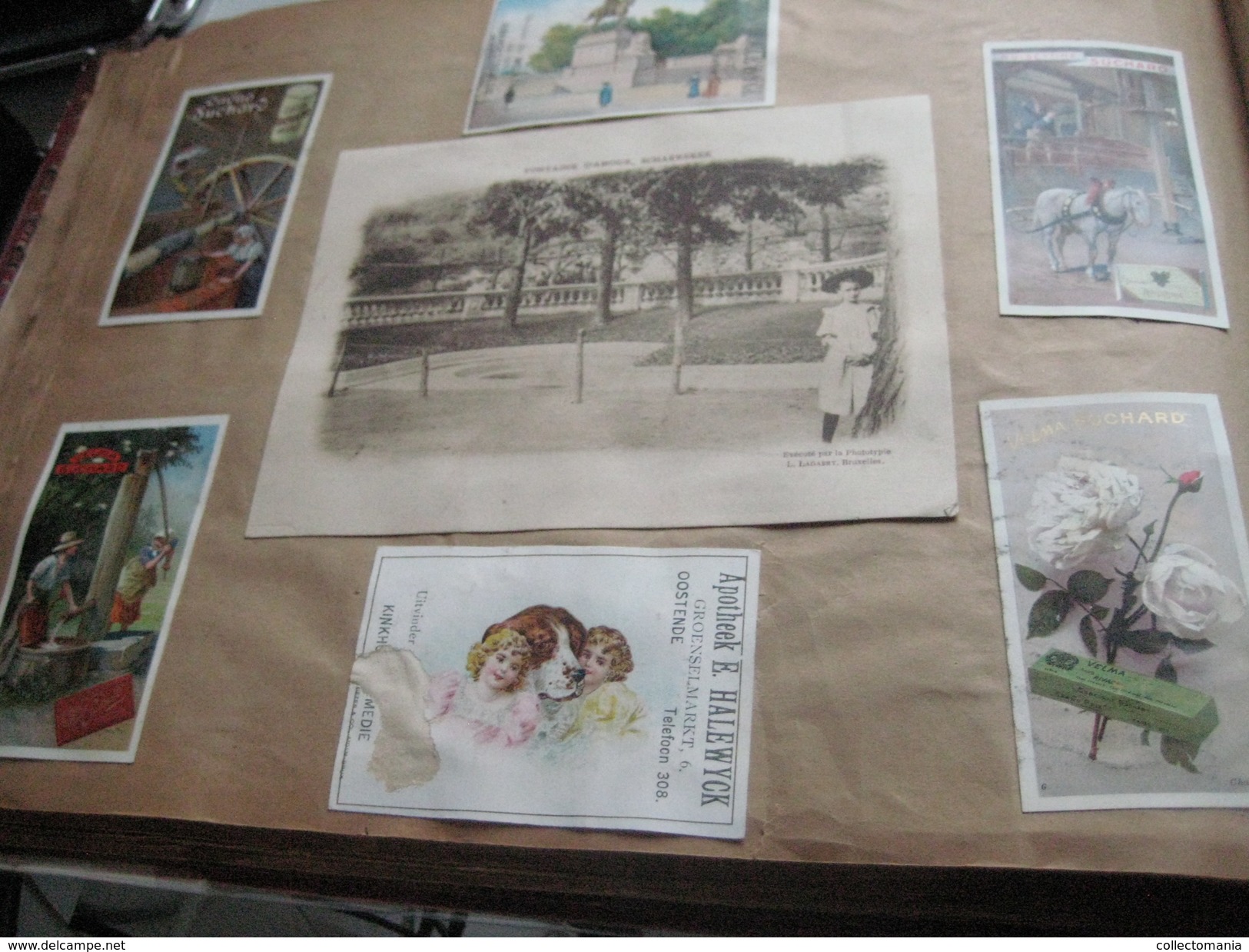 eAlbum around 1890, 100rds litho advertising cards, some compl. sets, hundreds of trade cards : Hunley & Palmer, Suchard