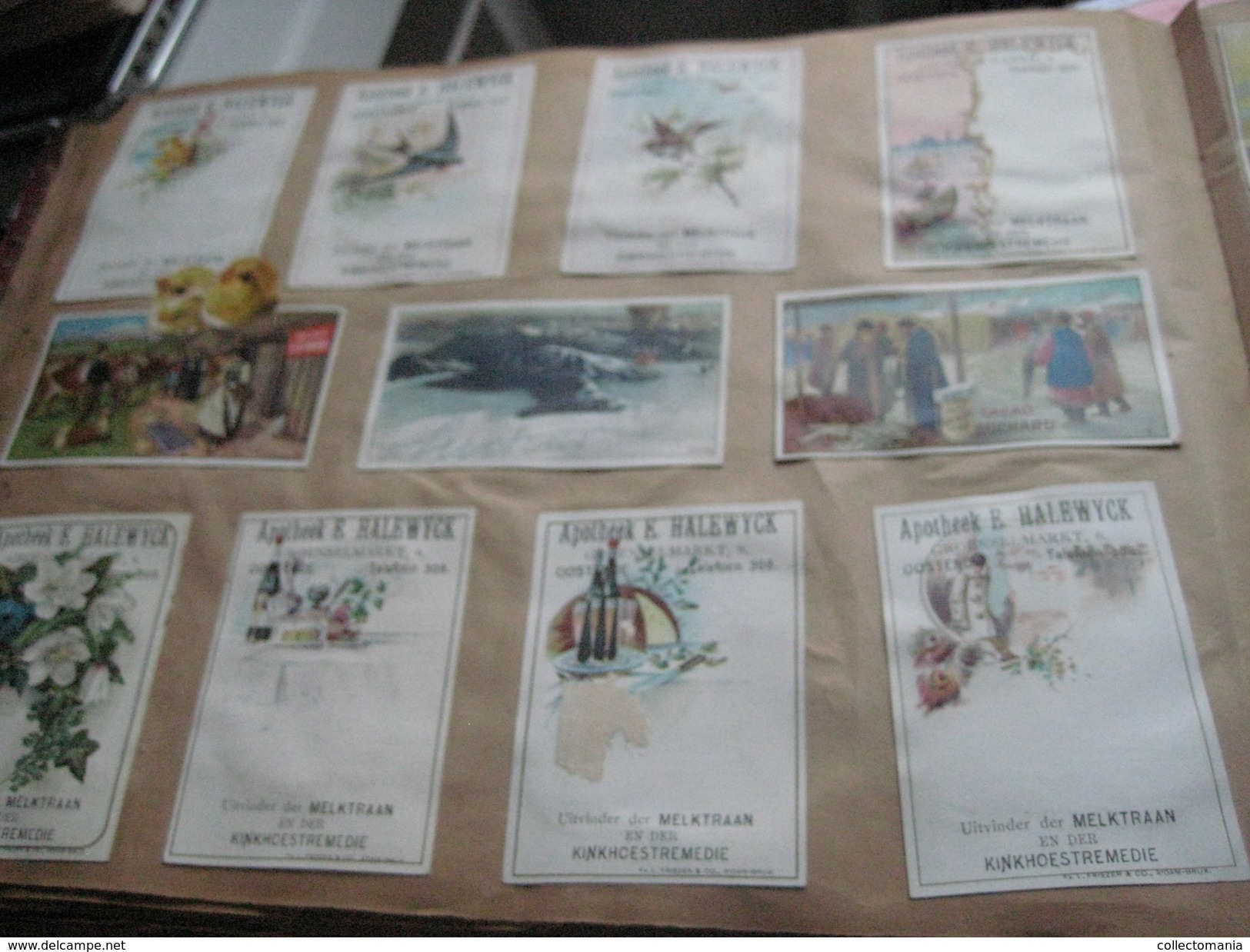 eAlbum around 1890, 100rds litho advertising cards, some compl. sets, hundreds of trade cards : Hunley & Palmer, Suchard