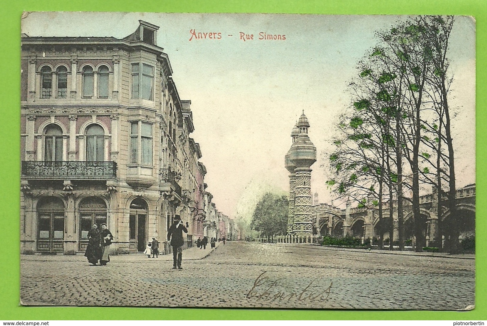 ANVERS - ANTWERPEN - RUE SIMONS (1906)  (bl W) - Antwerpen