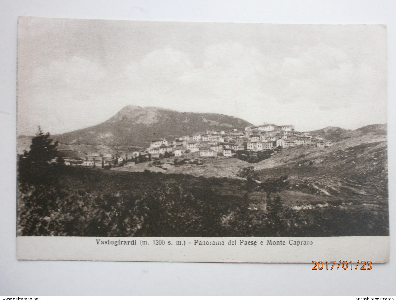 Postcard Vastogirardi Panorama Del Paese E Monte Capraro Isernia Italy My Ref B1682 - Isernia