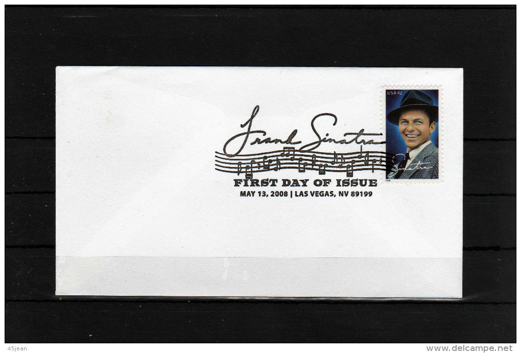 U.S.A: 2008 Fdc Chanteurs Américains "Frank Sinatra" - Sänger