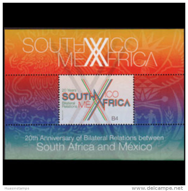 SOUTH AFRICA 2013 - Scott# 1500 S/S Relation W/Mexico MNH - Unused Stamps