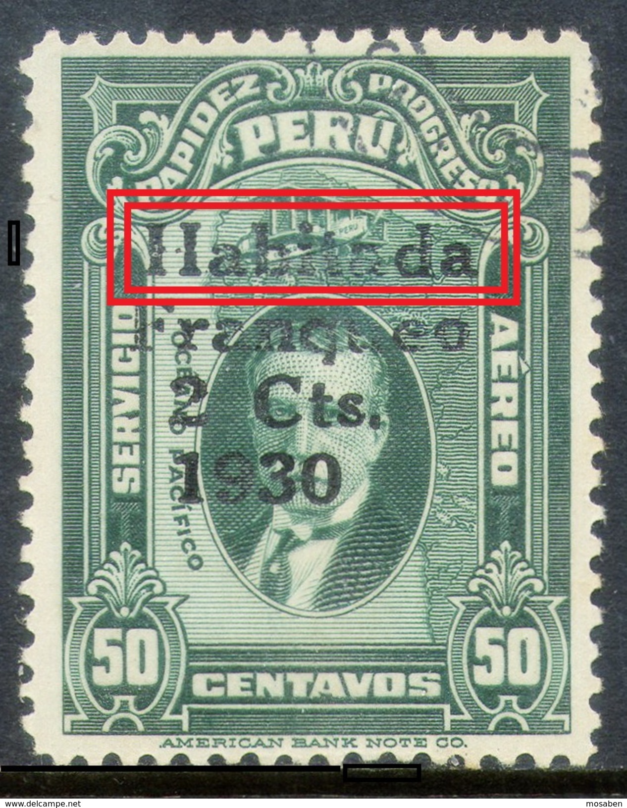 PERU	-	Yv. 238 A	-	Usado - Variedad "Habitada" -			PER-7025 - Peru