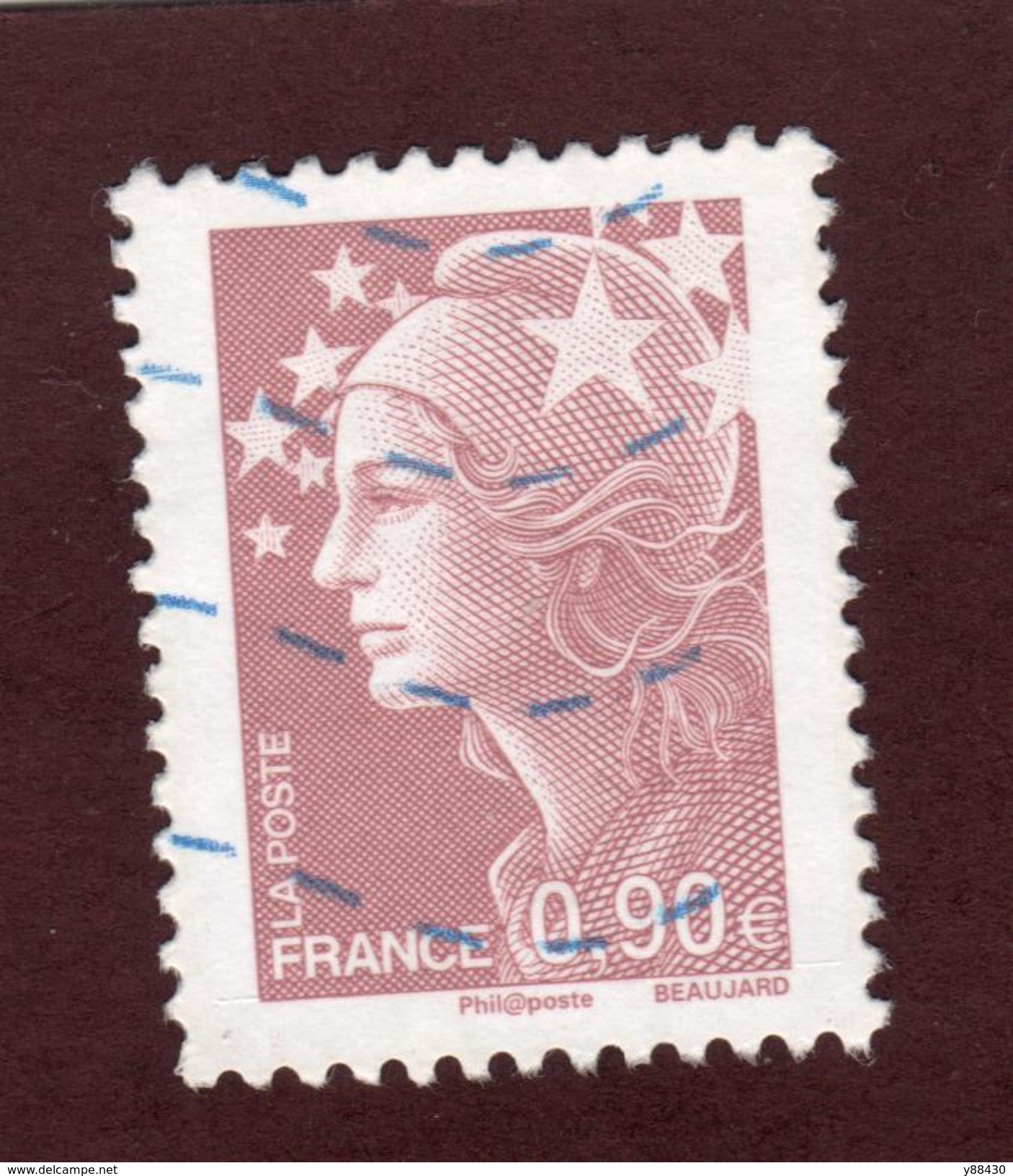4343 De 2009   -  Oblitéré -  Marianne, Type  Beaujard . 0.90.&euro; - 2008-2013 Marianne Of Beaujard