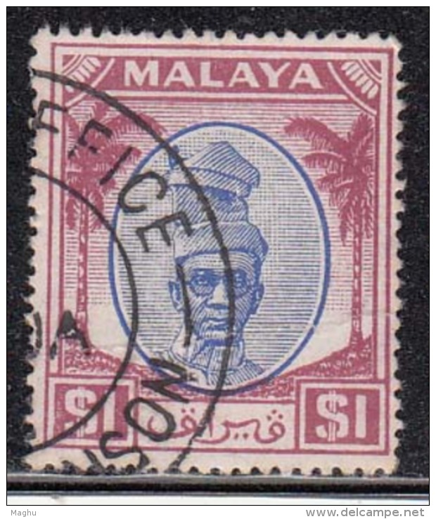 $1 Fine Used Perak 1950, Malaya (Sample Image) - Perak