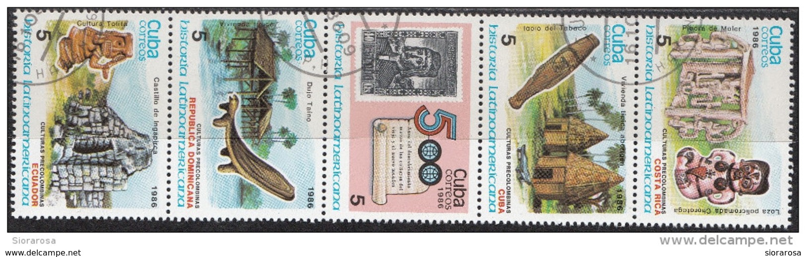 2892 Cuba 1986 Latin American History Colturas Precolombinas - Indianer