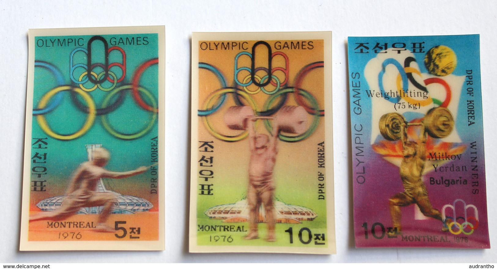 10 Cartes 3D JO MONTREAL 1976 Judo Hector Rodriguez Haltérophilie Lutte Disque Escrime Jeux Olympiques - Trading Cards