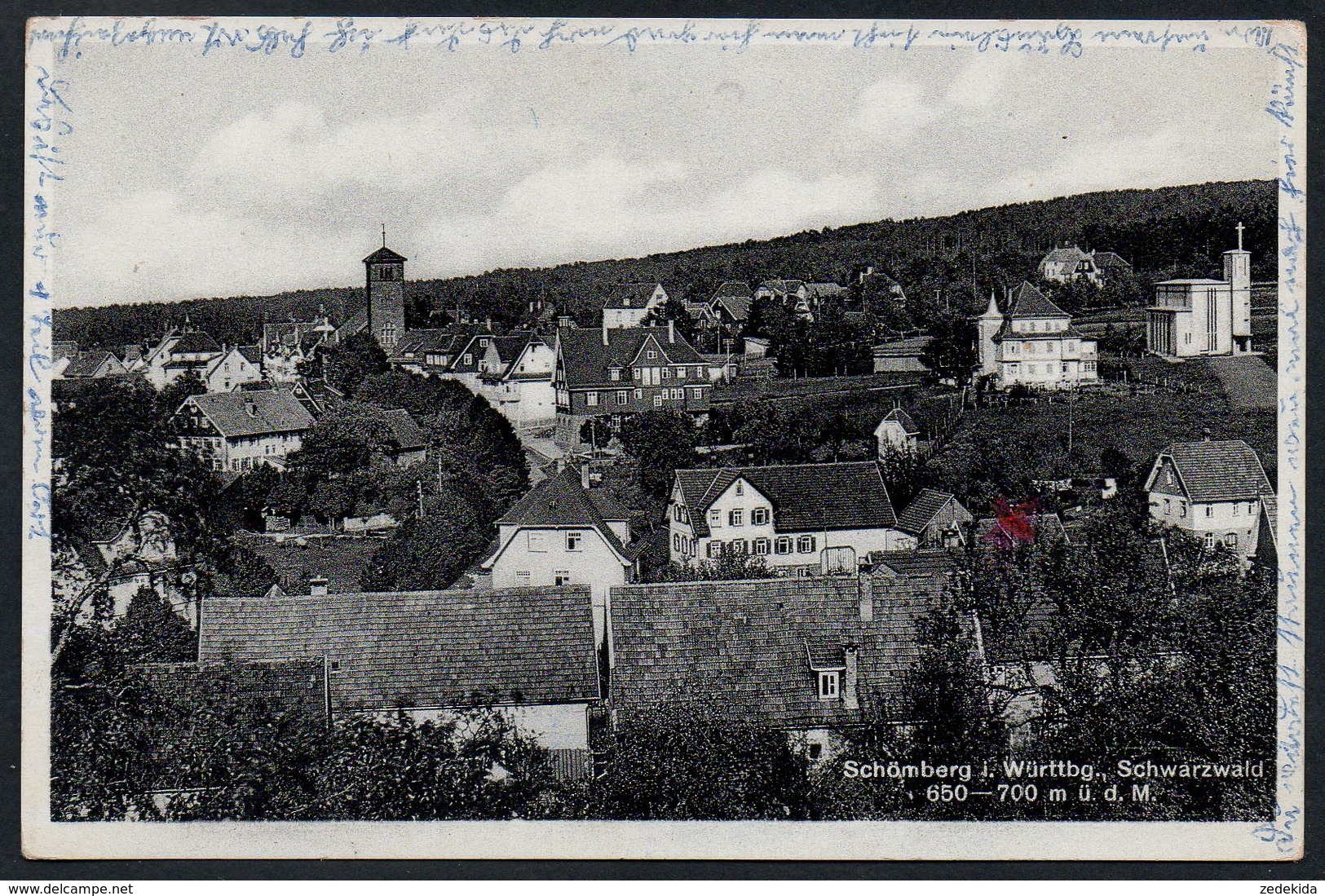 9893 - Alte Ansichtskarte - Schömberg - N. Gel - Schömberg