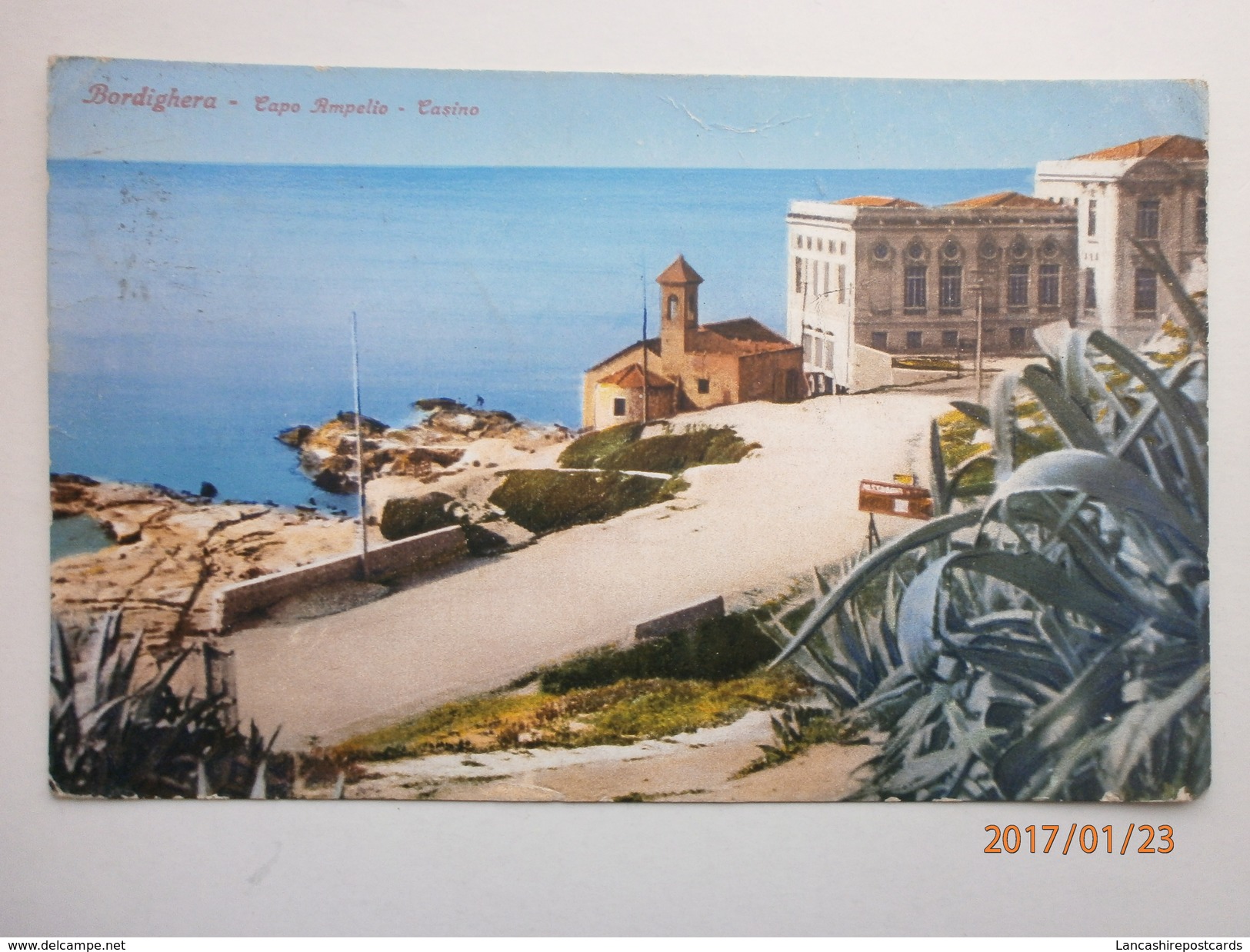 Postcard Bordighera Capo Ampelio Casino Imperia Liguria Italy My Ref B1685 - Imperia