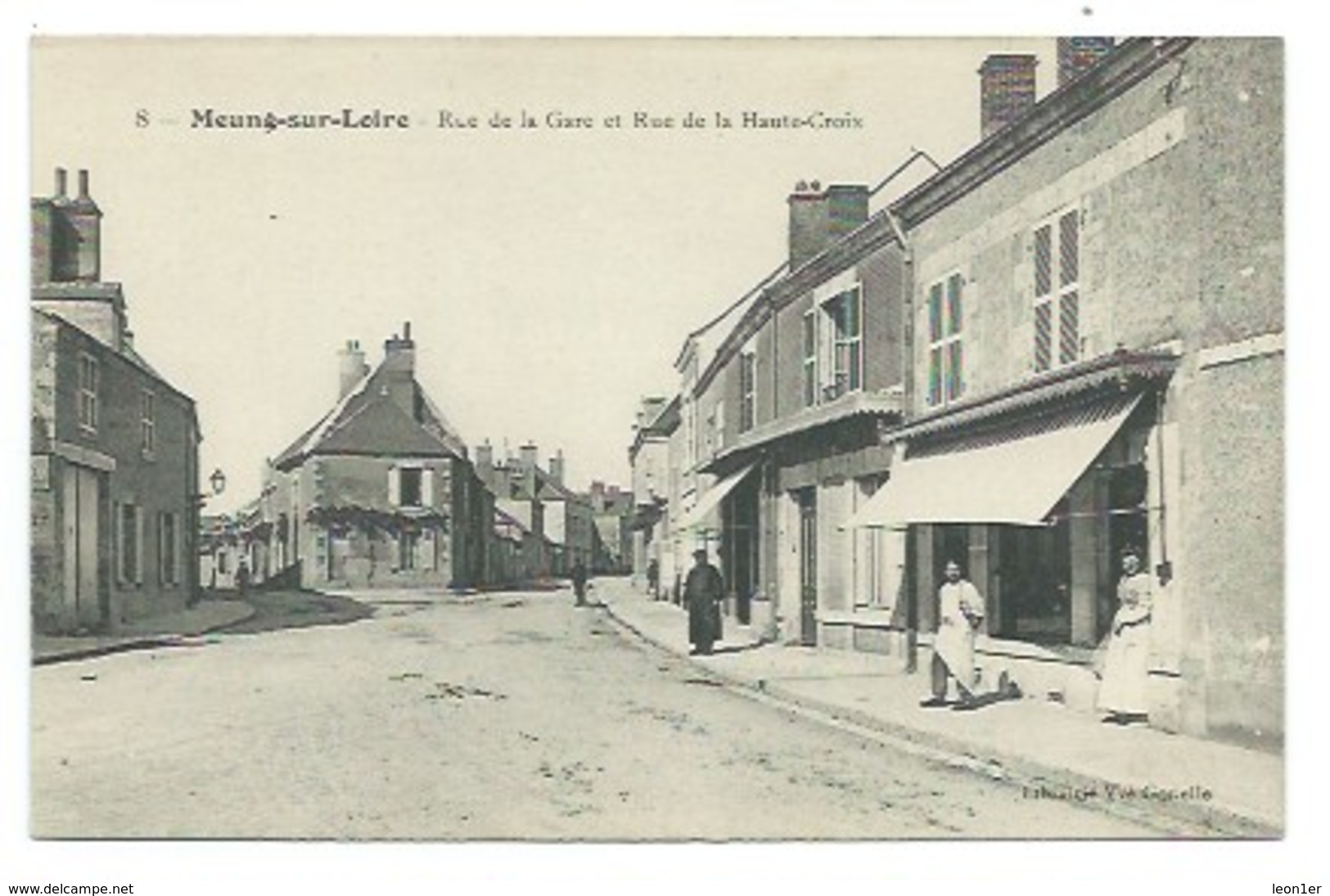 45 - MEUNG-SUR-LOIRE - (8.) - Rue De La Gare Et Rue De La Haute-Croix - CPA - Autres & Non Classés