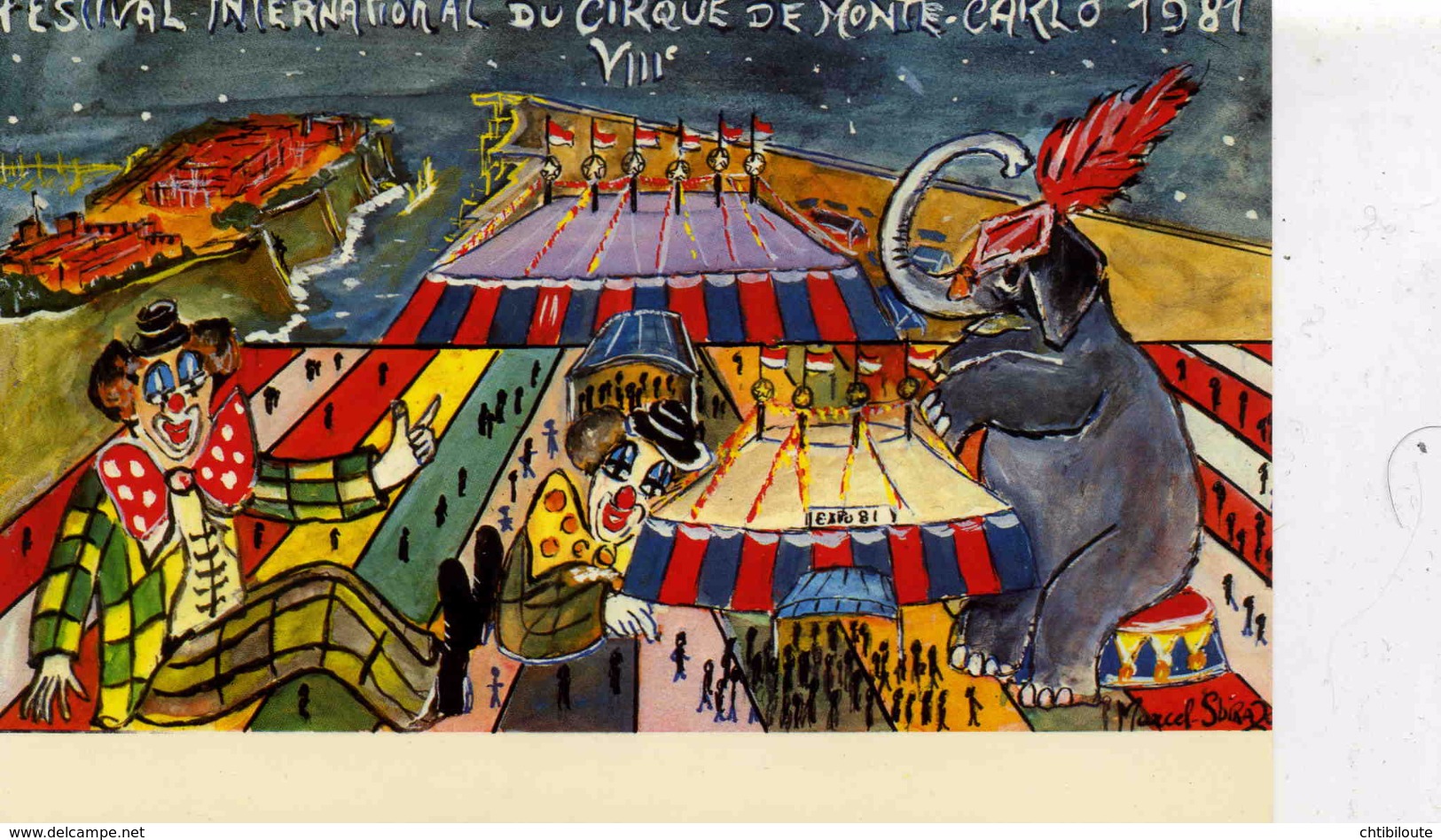 CIRQUE   L 8   " FESTIVAL DU CIRQUE MONTE CARLO  1981   "  CPM / CPSM     10 X 15 - Cirque