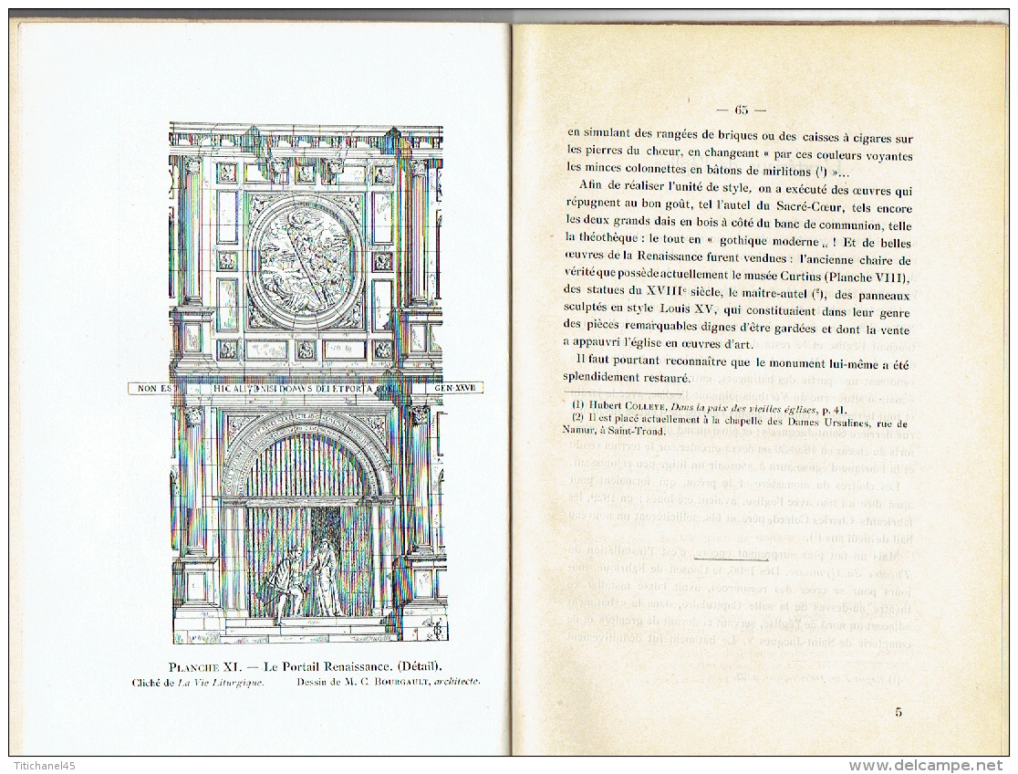 L'EGLISE SAINT-JACQUES A LIEGE Par Louis HENDRIX Vicaire De Saint-Jacques  Edité En 1928 - Belgique