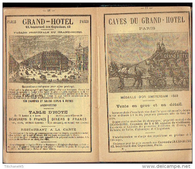 GUIDE DIAMANT JOANNE - 1883 - LA FRANCE - 690 pages + 2 cartes + 88 pages de publicité