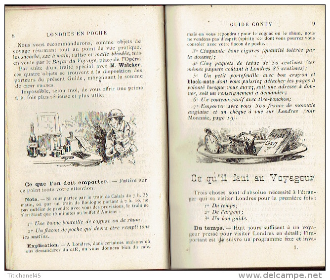 GUIDE CONTY  De 1888 - LONDRES En Poche  Et Ses Environs - 410 Pages + 72 Pages De Publicité - Illustration Par UZES - 1801-1900