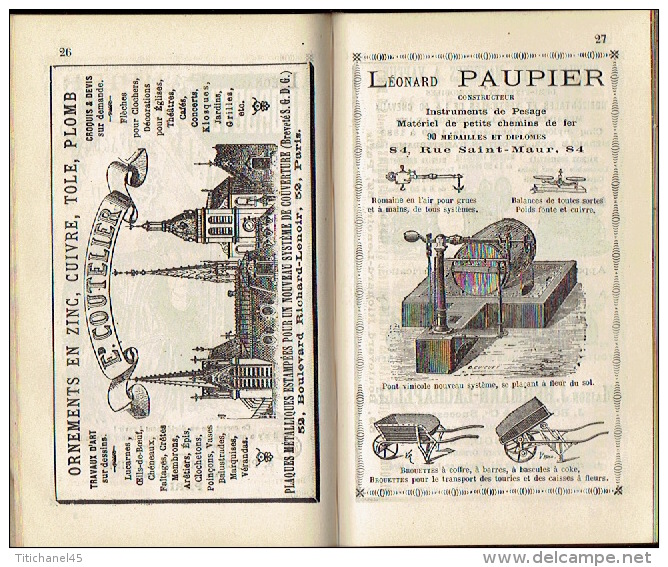 GUIDE CONTY  de 1888 - LONDRES en poche  et ses environs - 410 pages + 72 pages de publicité - Illustration par UZES