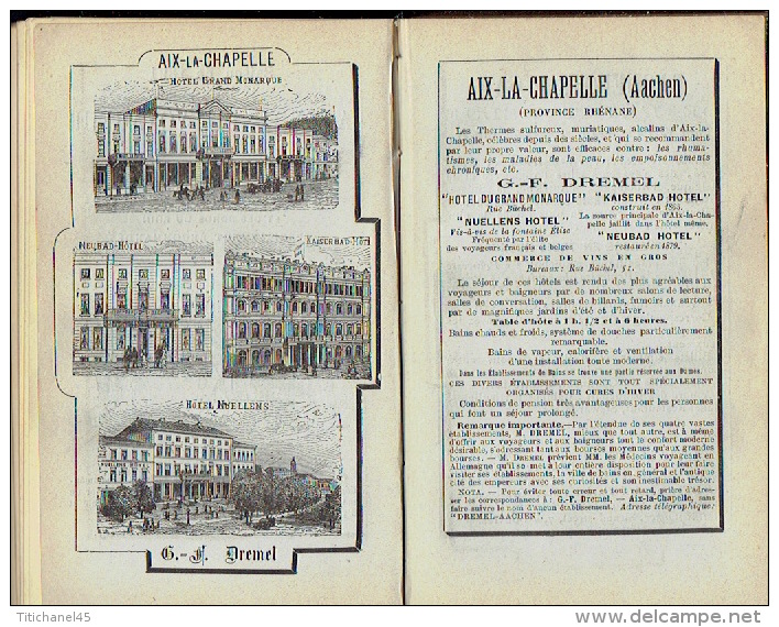 GUIDE CONTY de 1891 -LA HOLLANDE-Guide pratique de 284 pg + 72 pg de publicité + 3 plans (Rotterdam, La Haye &amp; Amste