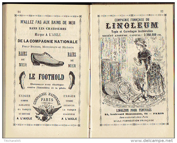 GUIDE CONTY de 1891 -LA HOLLANDE-Guide pratique de 284 pg + 72 pg de publicité + 3 plans (Rotterdam, La Haye &amp; Amste