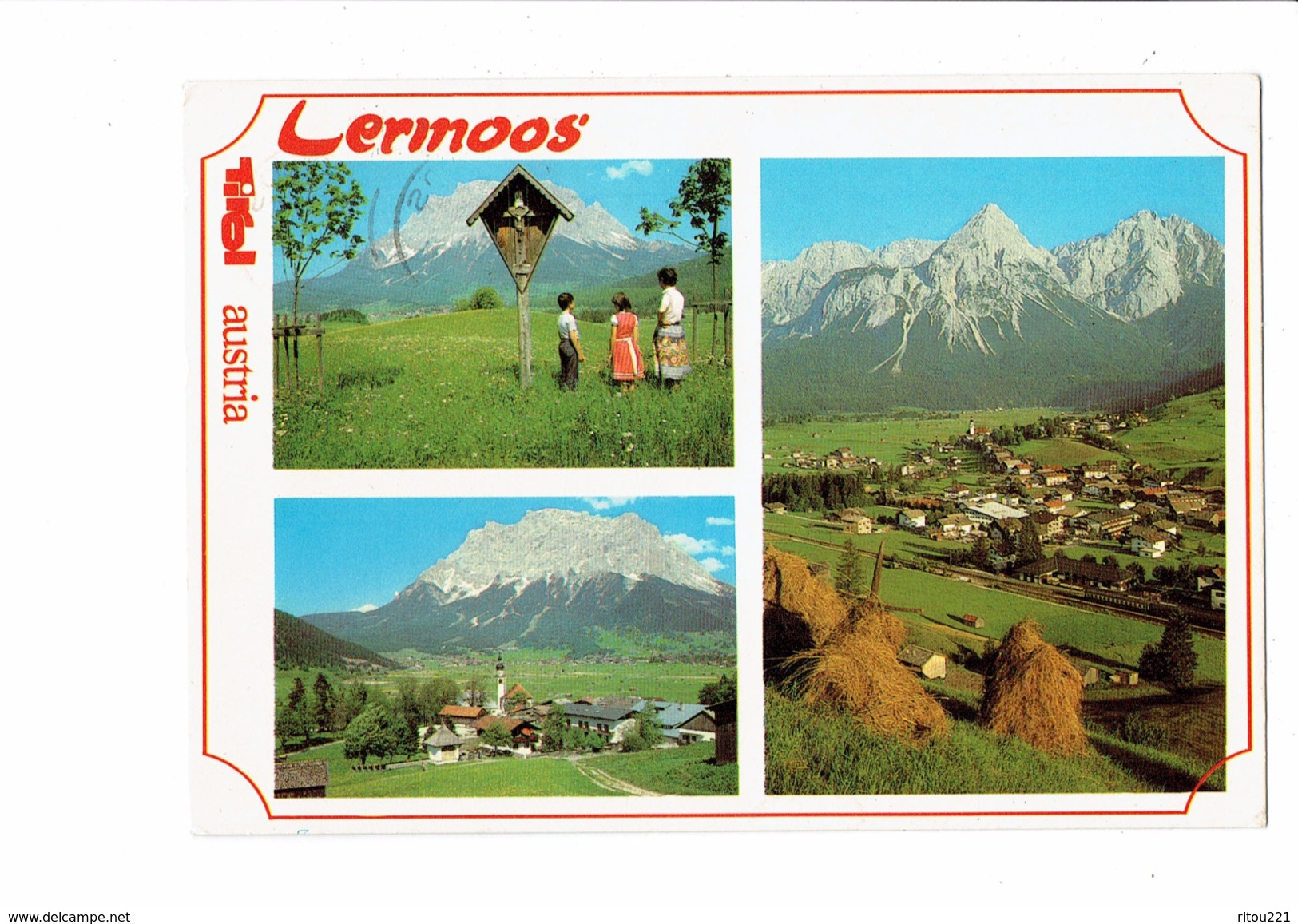 Cpm - Autriche - LERMOOS - Multivues - 1984 - Chemin De Fer   Train - Lermoos